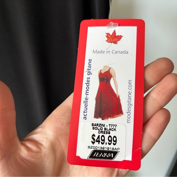 [L/XL] Vintage NWT Black Tank Summer Mini Dress With White Ruffle Edges Women’s - Picture 6 of 9